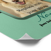 私のハートのポープリント – Mint Green ポスター (角)