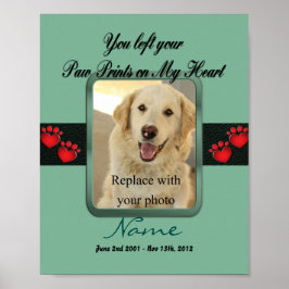 私のハートのポープリント – Mint Green ポスター