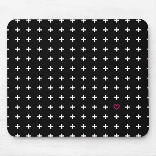 私のハートのマウスパッドを交差させて下さい マウスパッド (正面)