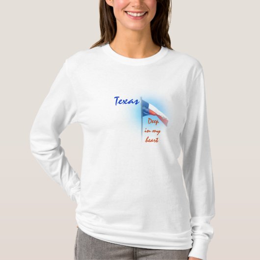 私のハートのワイシャツのテキサス州 Tシャツ (正面)