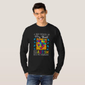 私のハートの一片が夫の自閉症だ Tシャツ (正面フル)