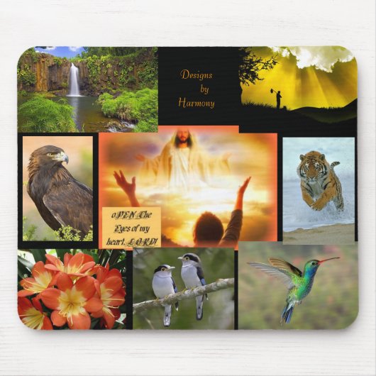 私のハートの主のMousepad目を開けて下さい マウスパッド (正面)