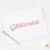 私のハートの半分はアフガニスタンだ 長方形シール (封筒)