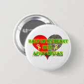 私のハートの半分はアフガニスタンにあります 缶バッジ (正面&裏面)