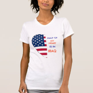 私のハートの半分はイラクに私のハートのティーです Tシャツ