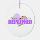 私のハートの半分は配置されます セラミックオーナメント (左)