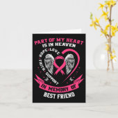 私のハートの天国最高の乳がん カード (黄色い花)