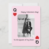 私のハートの女王バレンタインデー写真 シーズンカード (正面)