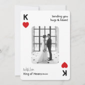 私のハートの女王バレンタインデー写真 シーズンカード (裏面)