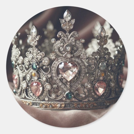 私のハートの女王 – クイーンに合わせる – Queen Esther ラウンドシール (正面)