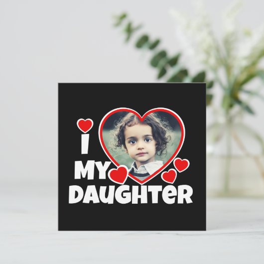 私のハートの娘のパーソナライズされた写真 (スタンド正面)
