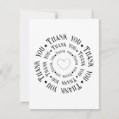 「私のハートの底からありがとう」 サンキューカード (正面)