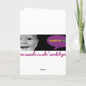 「私のハートの底」のバレンタインカード シーズンカード (裏面)