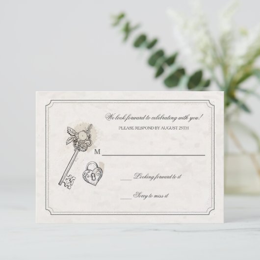 私のハートの応答カードに調整して下さい 出欠カード (スタンド正面)