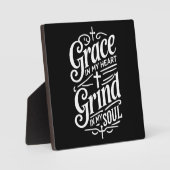 私のハートの恵み,私の魂の中で挽く – ハッスル フォトプラーク (正面)