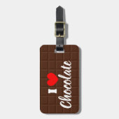 私のハートの旅行かばんのタグ ラゲッジタグ (正面縦)