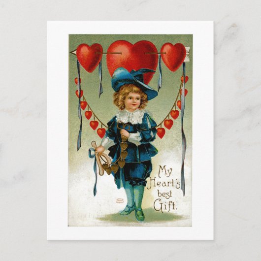 私のハートの最高のギフト シーズンポストカード (正面)