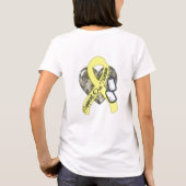 私のハートの残りの半分は配置されます Tシャツ (裏面)