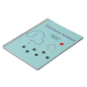 私のハートの獣医の助手足のプリント ノートブック (左側)