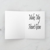 私のハートの白熱挨拶状を作ります シーズンカード (内部)