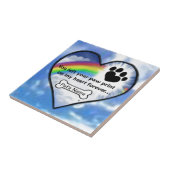 私のハートの足のプリント タイル (側面)