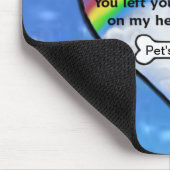 私のハートの足のプリント マウスパッド (コーナー)