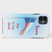 私のハートのiPhoneの場合のテキサス州 Case-Mate iPhoneケース (裏面(横))