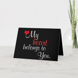 私のハートはあなたに~のバレンタインデー属します シーズンカード