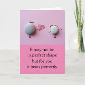 私のハートはあなたのために完璧に鼓動するバレンタインデー シーズンカード (正面)