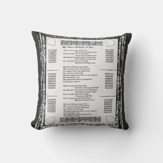 私のハートはあなたのものだ クッション (正面)