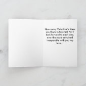 私のハートはあなたのもの バレンタインデー カード (内部)
