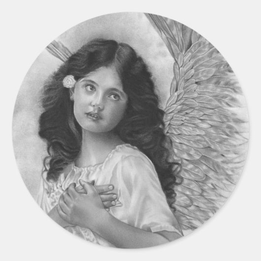 私のハートはあなたのステッカー ラウンドシール (正面)