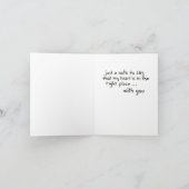 私のハートはあなたのノートカードと一緒です ノートカード (内部)