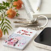 私のハートはあなたのバレンタインデー写真 キーホルダー (正面右)