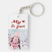 私のハートはあなたのバレンタインデー写真 キーホルダー (裏面)