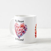 私のハートはあなたのマグカップ コーヒーマグカップ (正面左)