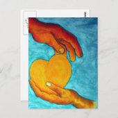 私のハートはあなたの手にある ポストカード (正面/裏面)