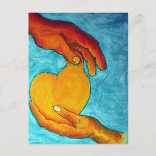 私のハートはあなたの手にある ポストカード (正面)