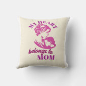 私のハートはあなたの装飾用クッション クッション (裏面)