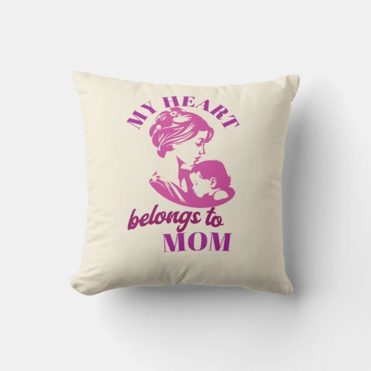 私のハートはあなたの装飾用クッション クッション (正面)