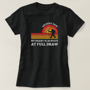 私のハートはいつも満点だ アーチェリー・ママ Tシャツ