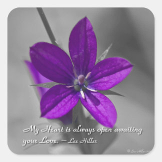 私のハートはいつも開いている… スクエアシール