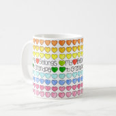 私のハートはおじいちゃんのマグだ コーヒーマグカップ (正面左)