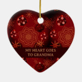 私のハートはおばあちゃんに行く セラミックオーナメント (裏面)