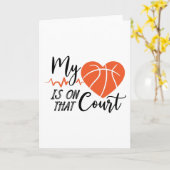 私のハートはその法廷にいる カード (黄色い花)