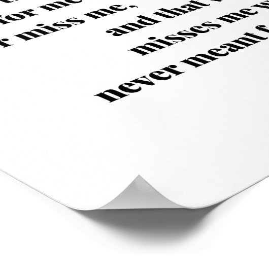 私のハートはそれを知ってとても安心している ポスター (角)