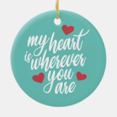 私のハートはどこにいてもバレンタイン |オーナメント セラミックオーナメント (裏面)