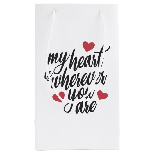 私のハートはどこにいてもバレンタイン | ギフトバッグ (裏面)