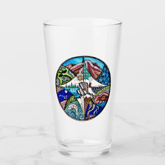 私のハートはアラスカに属している – Tumbler タンブラーグラス (正面)