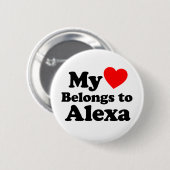 私のハートはアレクサオのものだ 缶バッジ (正面&裏面)